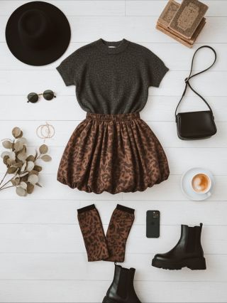 Jesenné aesthetic s obľúbenou balkónovou sukňou🤎 Stihnite svoje kúsky za najnižšie ceny 💖 Black FRIDAY zľavy sú dočasne 🔥...